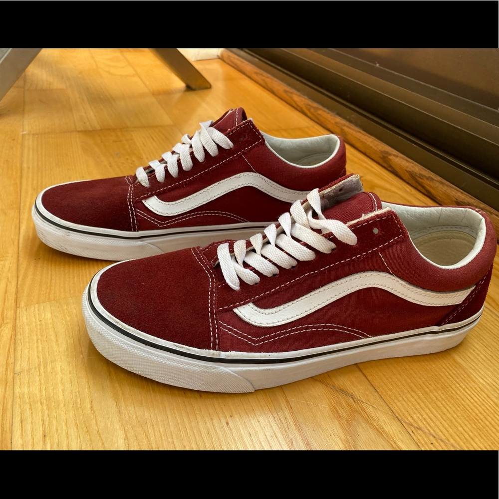 Crimson Vans Old Skool Ultramarine